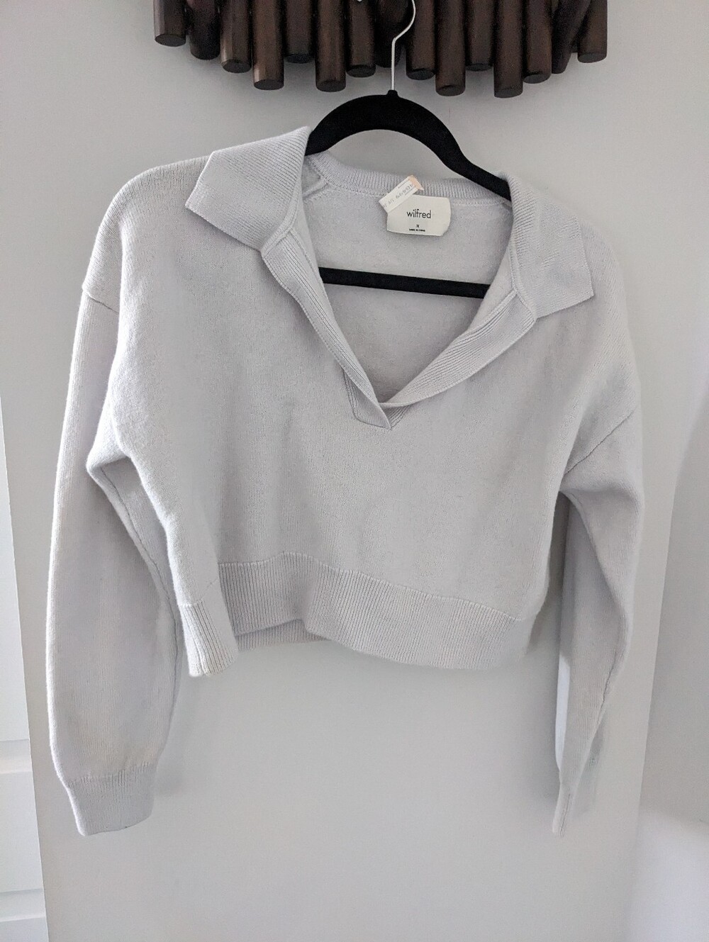 Wilfred Women's Clara Cropped Merino Wool Sweater - Size US S